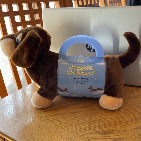 Cuddle & Calm Huggable Dachshund Weighted Friend NEW - Picture 3 of 5